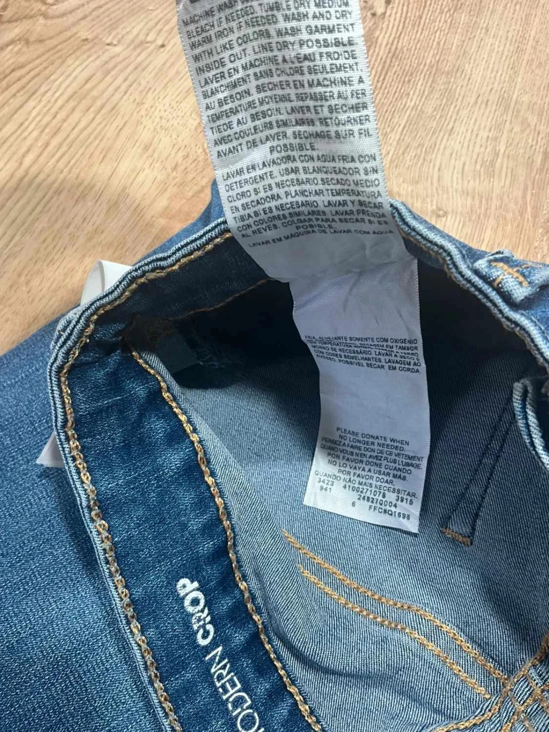 Short Levi's Modern Crop Taille 2 Vintage Bleu Slv 050 – photo 11
